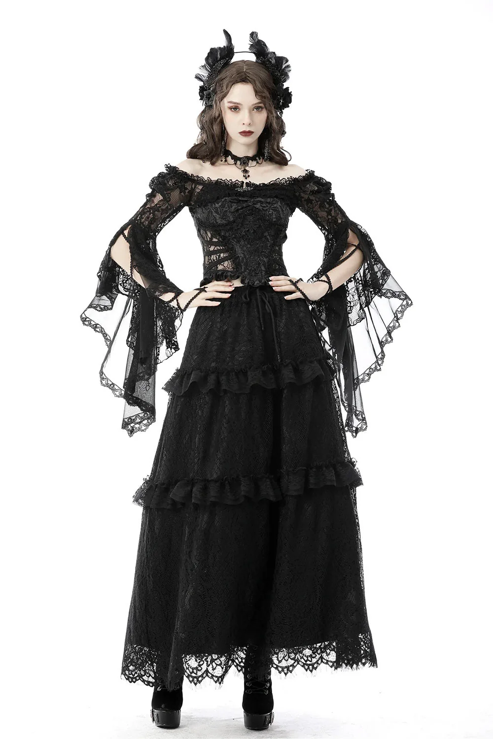 Dark Melody Lace Shrug - Image 5