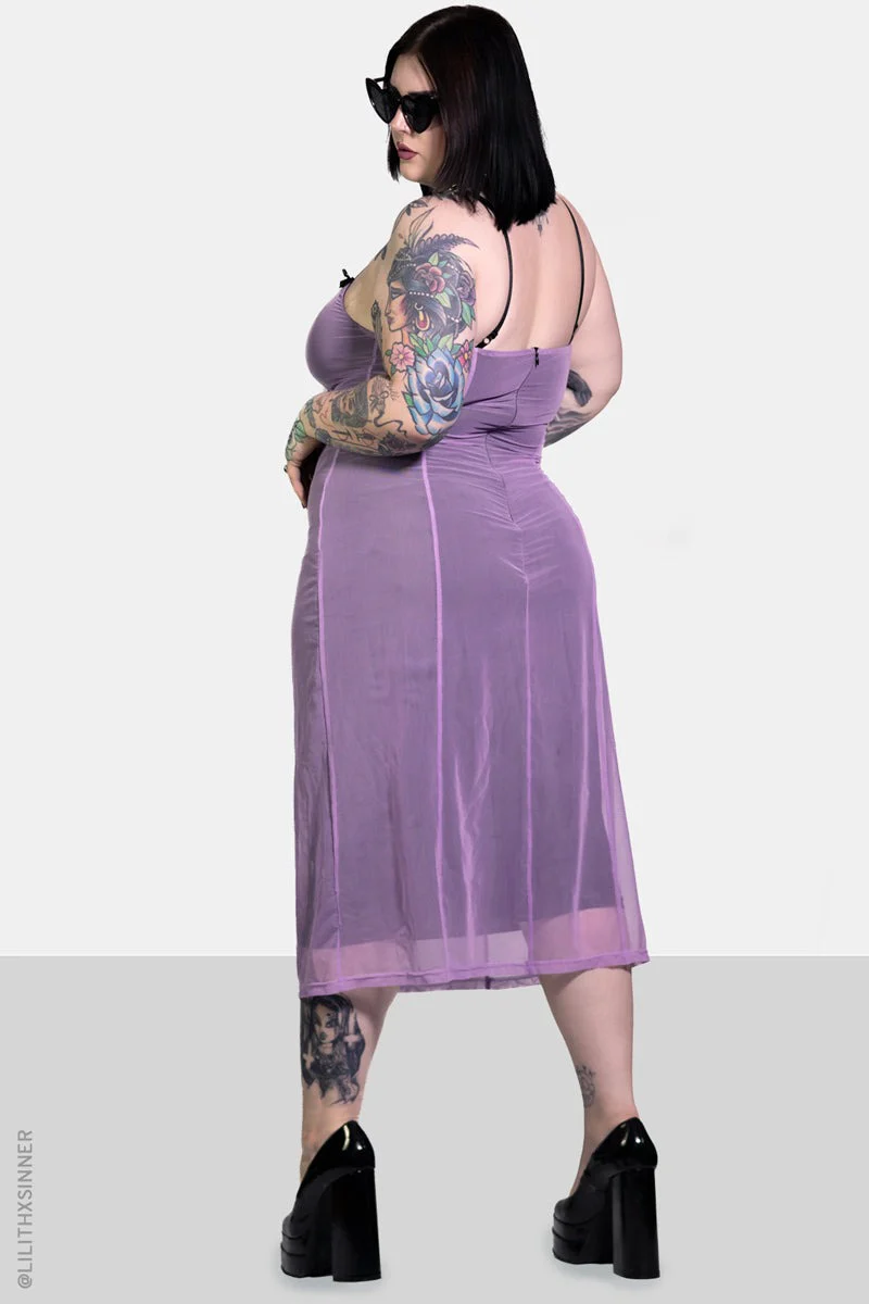 Lavender Valentina Midi Dress - Image 4