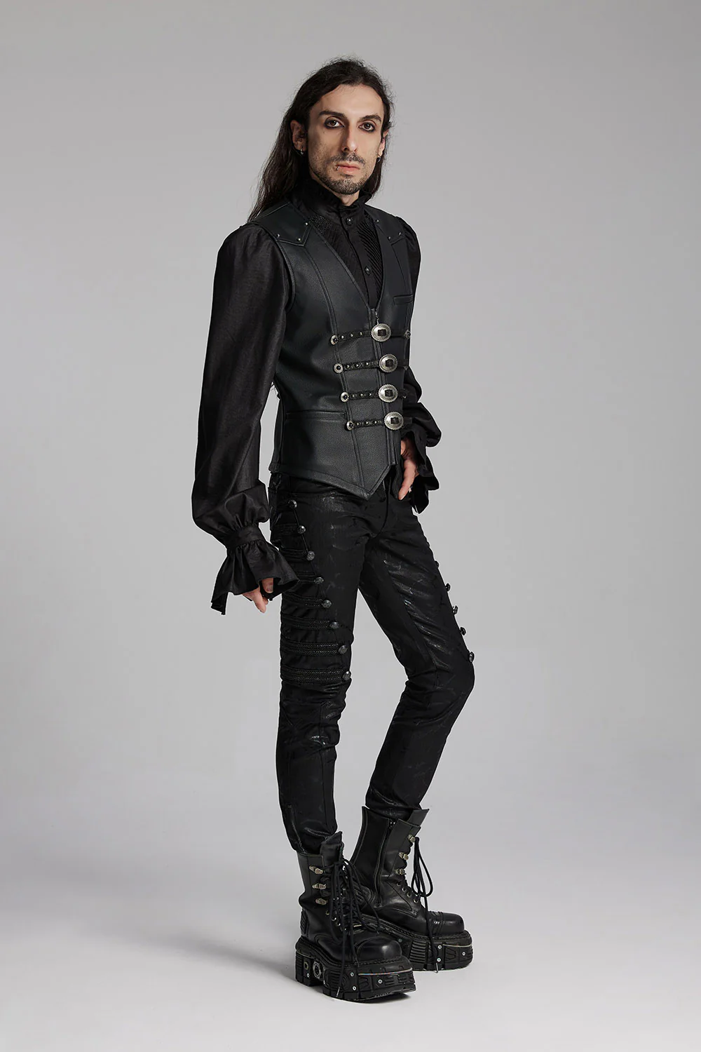 Lawless Studded Leather Vest - Image 7
