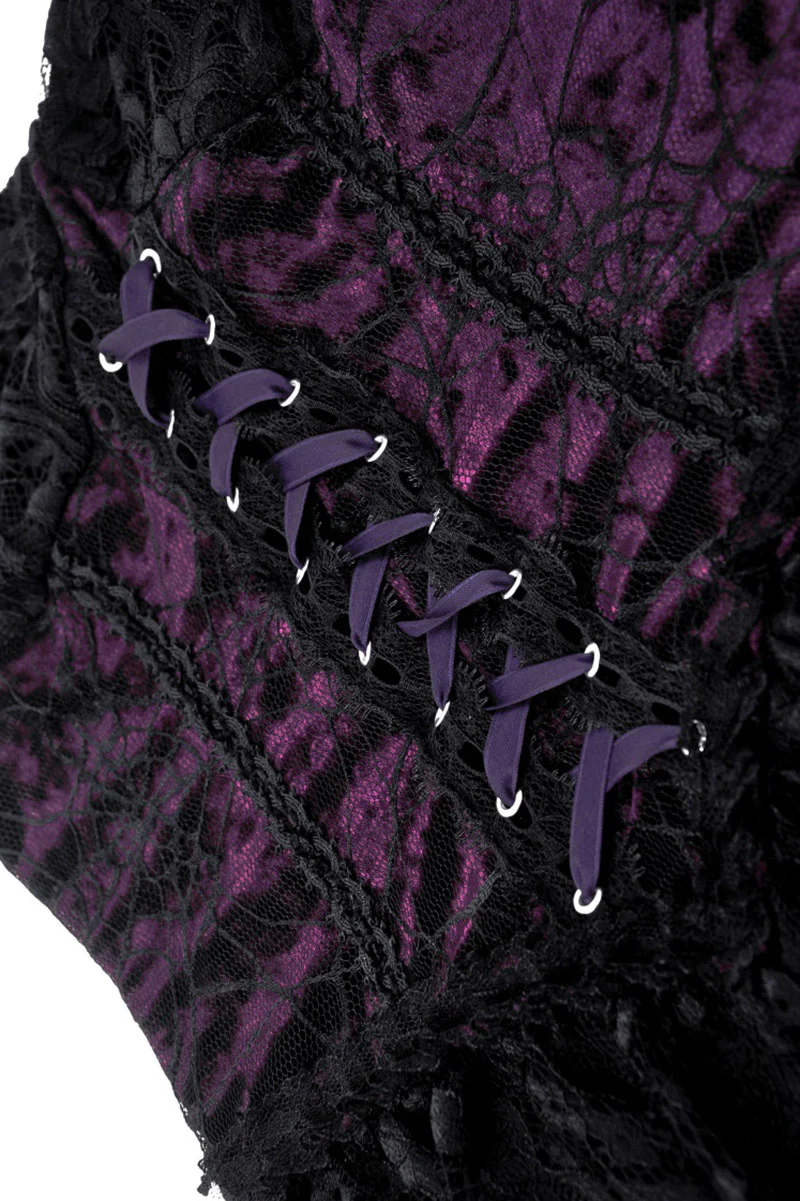 Layered Lace Gothic Corset Dress - Image 7