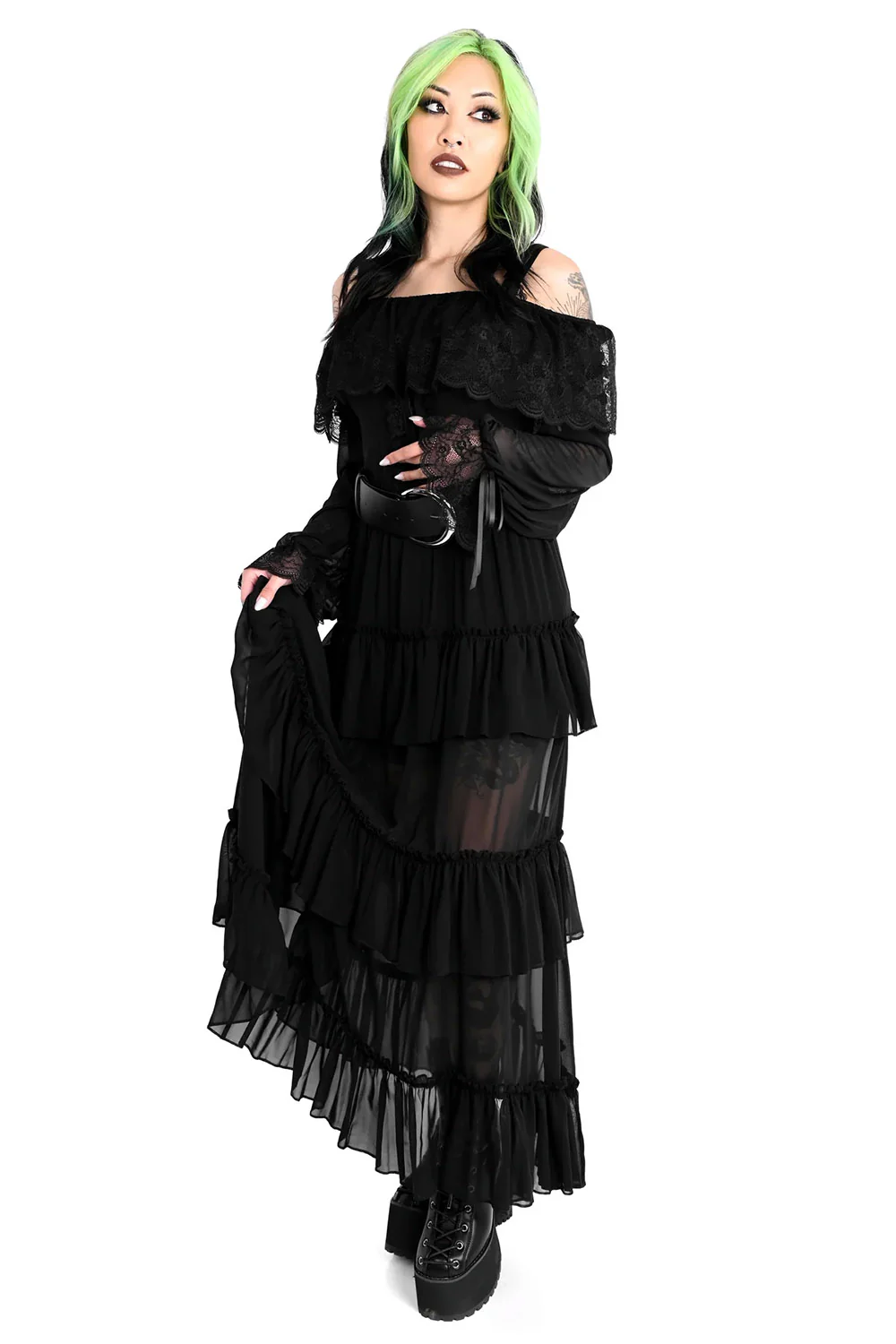 Leah Ruffle Skirt - Chiffon - Image 6