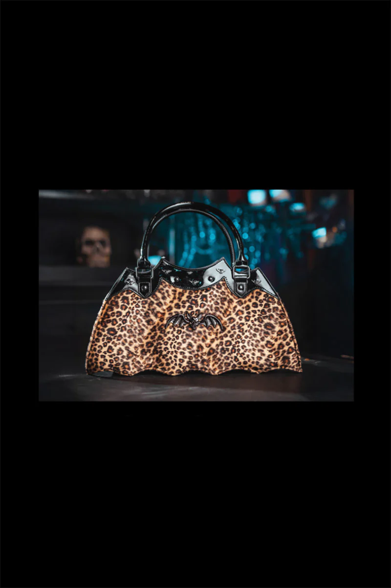 Leopard Bat Handbag - Image 5