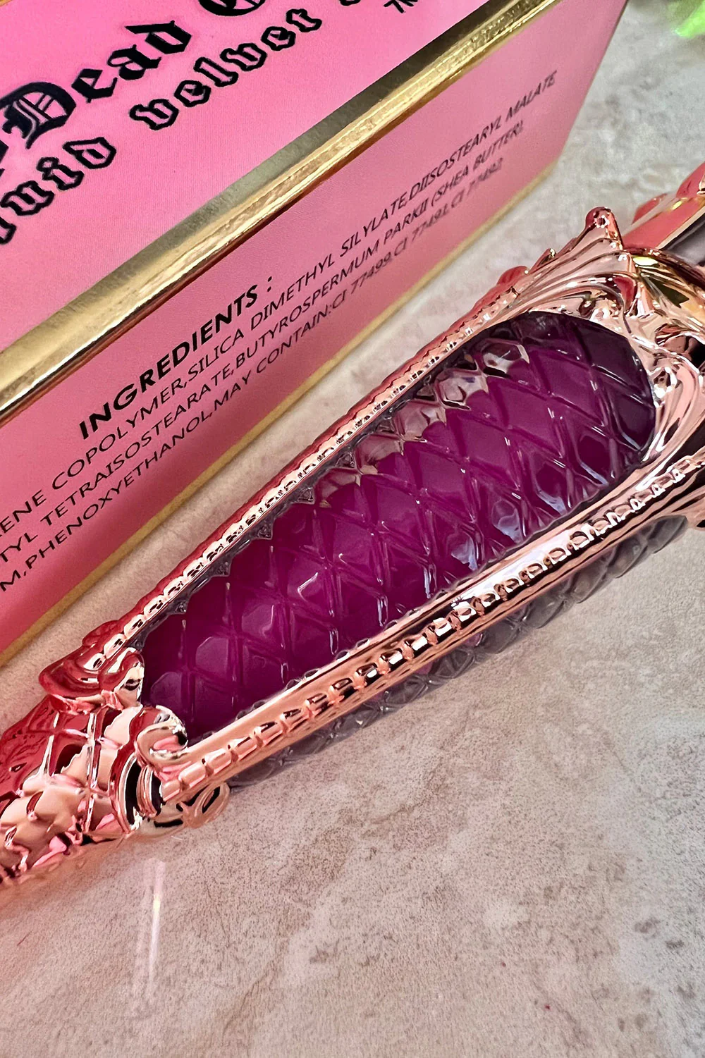 Liquid Luxe Velvet Lipstick [Magenta] - Image 3
