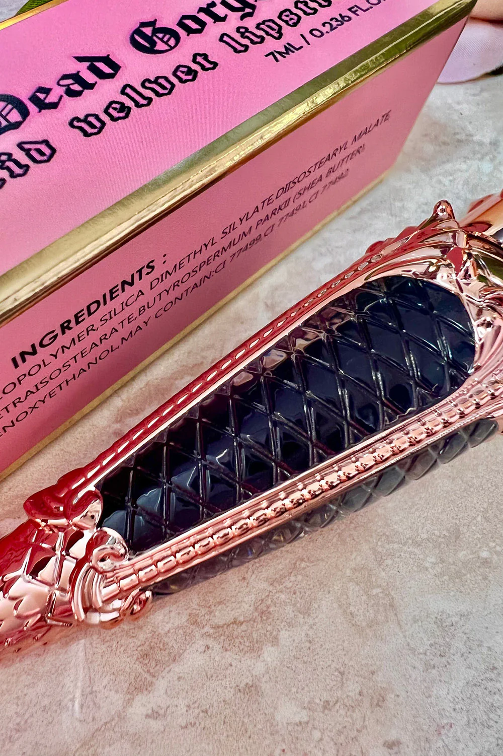 Liquid Velvet Lipstick [Eggplant] - Image 4