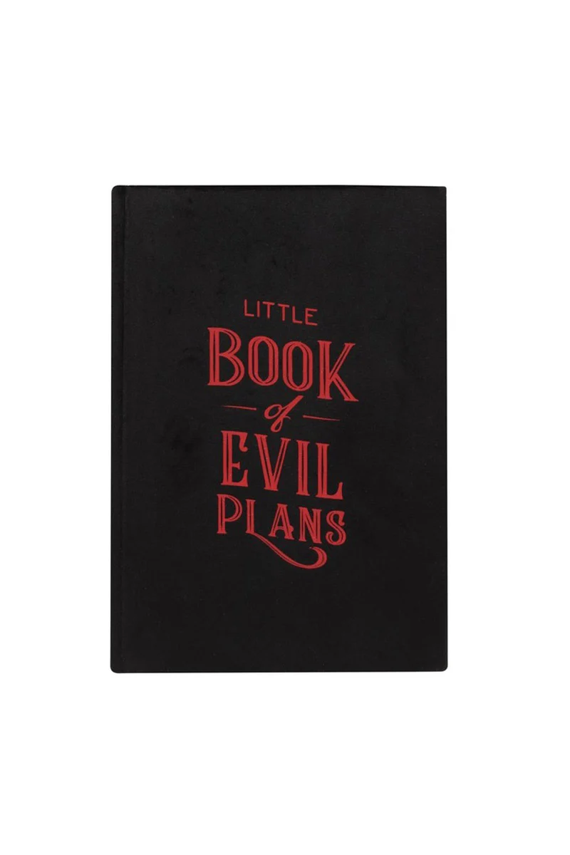 Little Book Of Evil Plans Notebook [Gothic Vampire Velvet] - Image 2