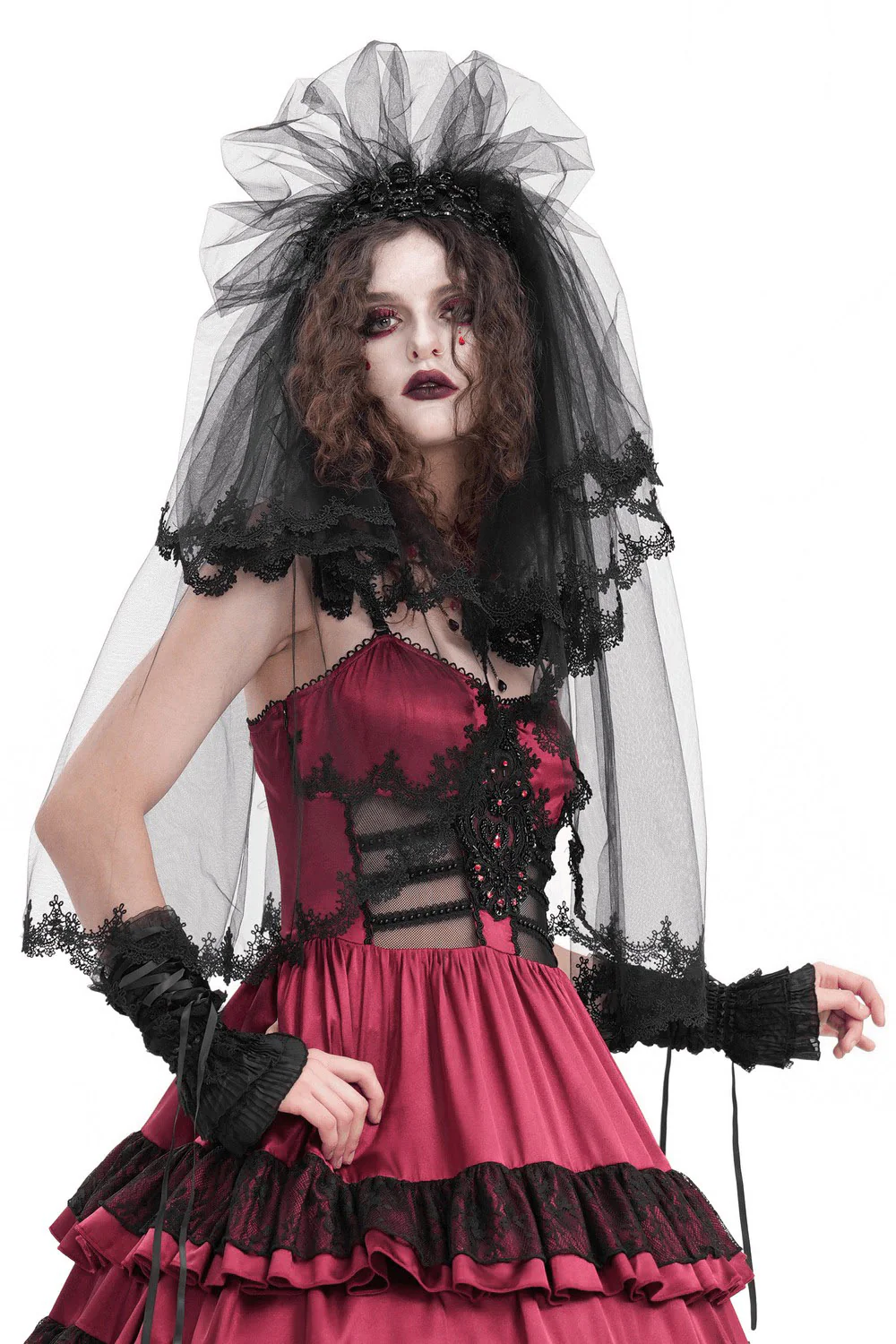 Lugosi Layered Goth Gloves - Image 10