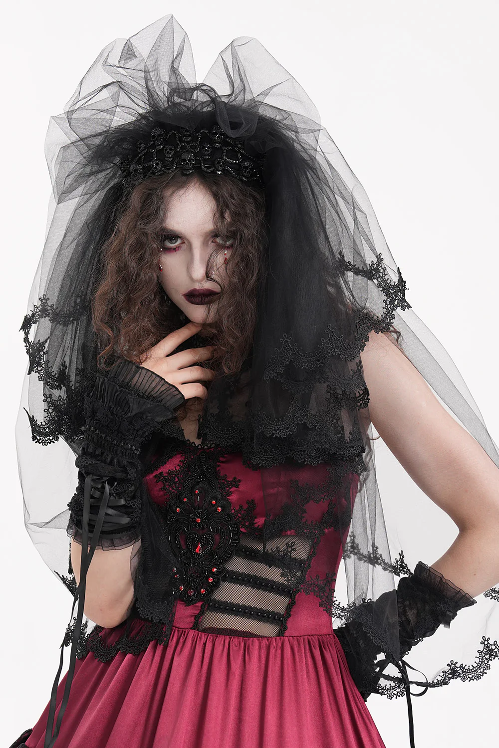 Lugosi Layered Goth Gloves - Image 4