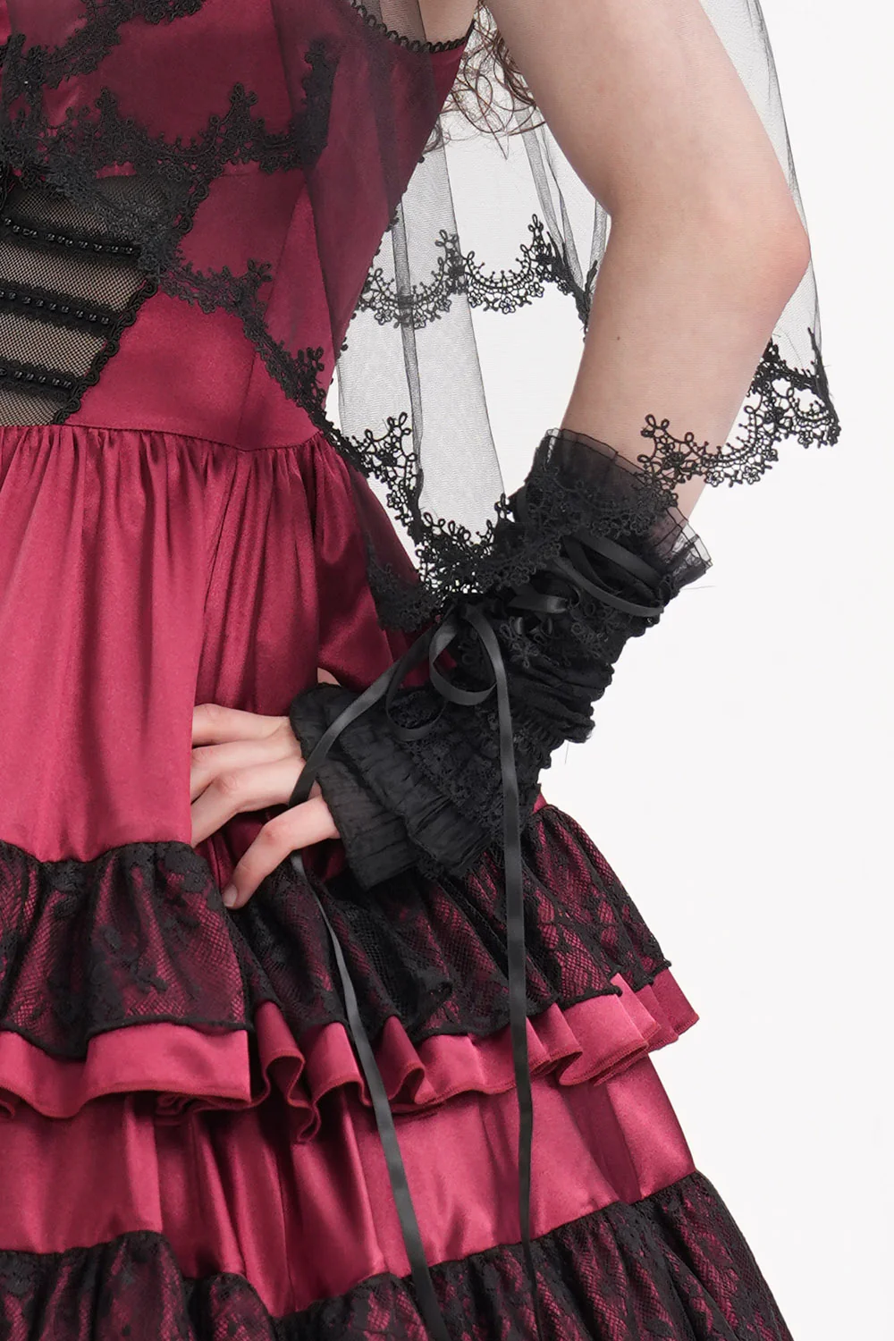 Lugosi Layered Goth Gloves - Image 8