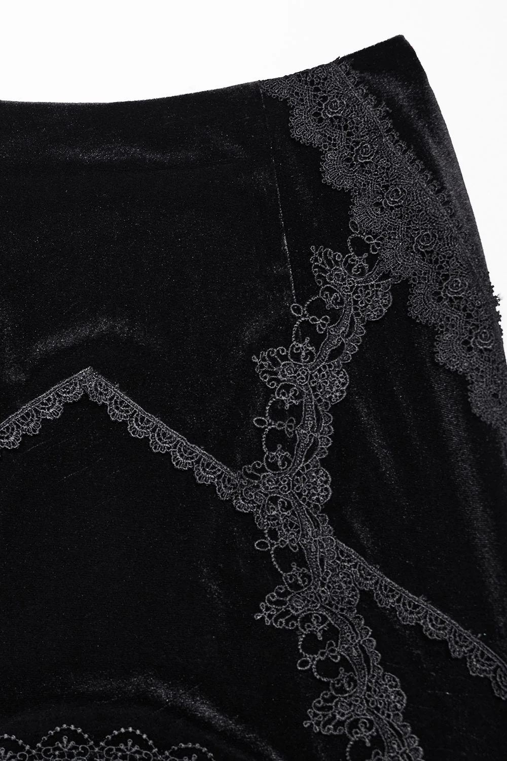 Lunar Eclipse Velvet Mesh Maxi Skirt - Image 8