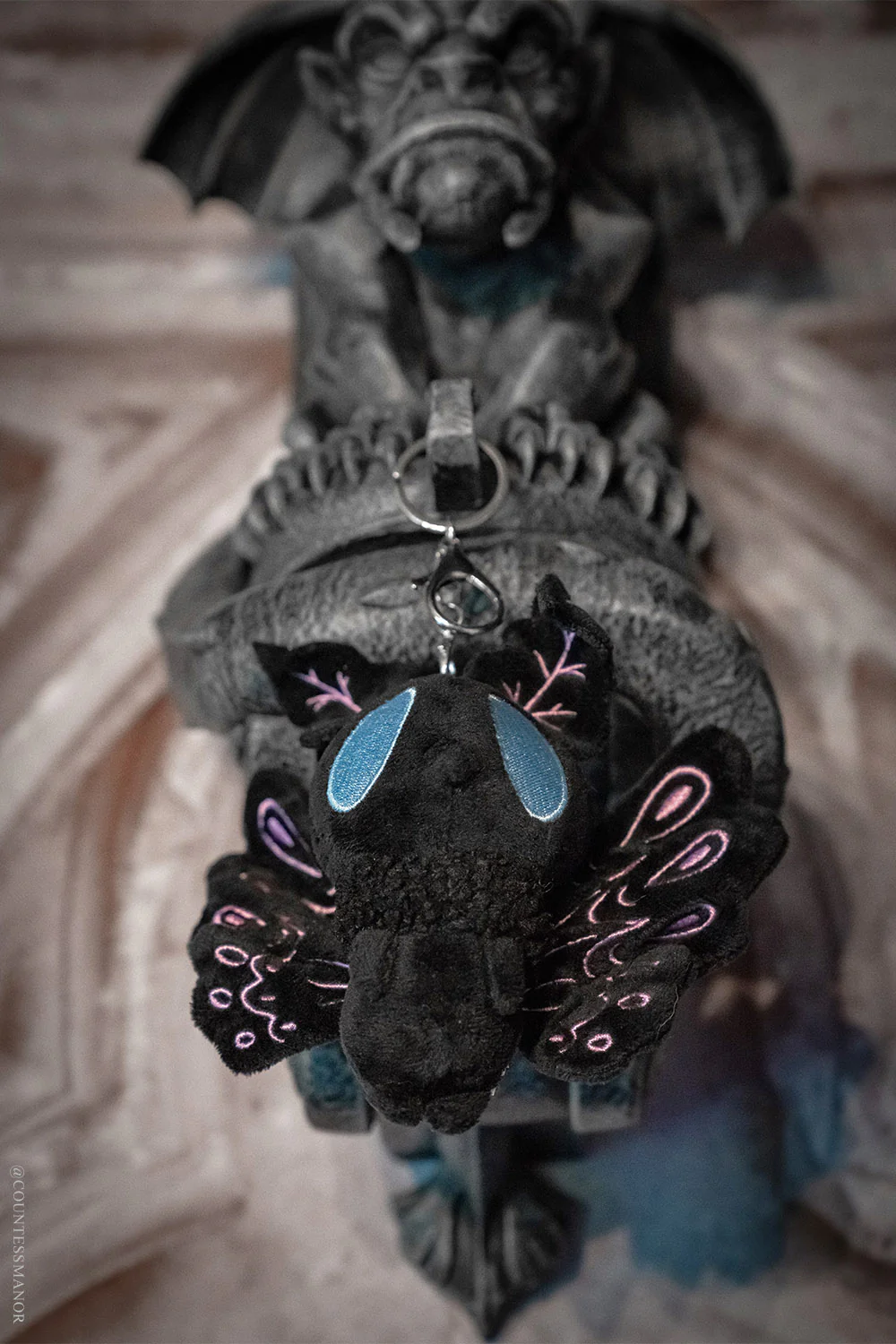 Lunar Moth Plush Keychain - Image 3