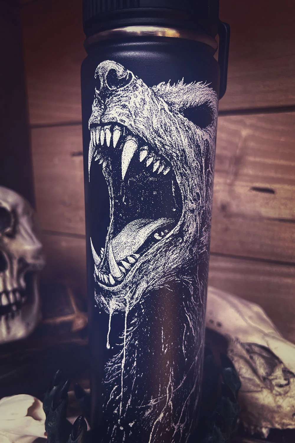 Lycanthrope 24 Oz Water Bottle Tumbler - Image 2