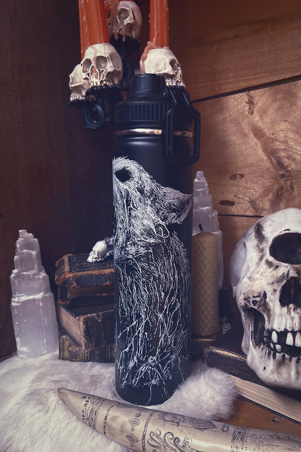 Lycanthrope 24 Oz Water Bottle Tumbler - Image 3