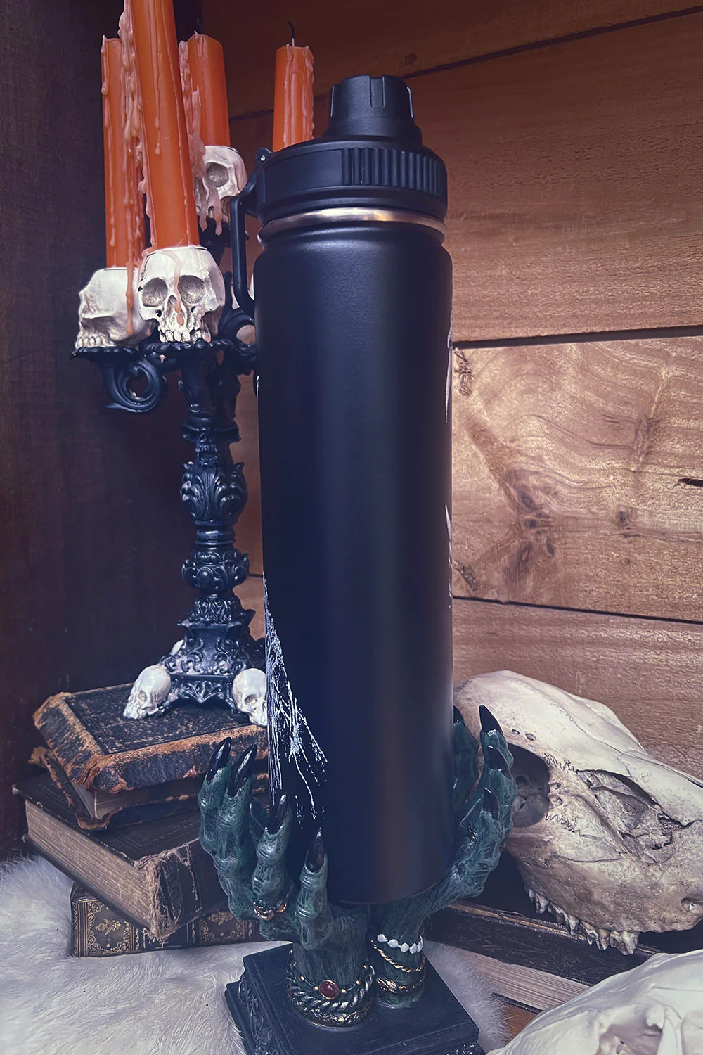 Lycanthrope 24 Oz Water Bottle Tumbler - Image 4