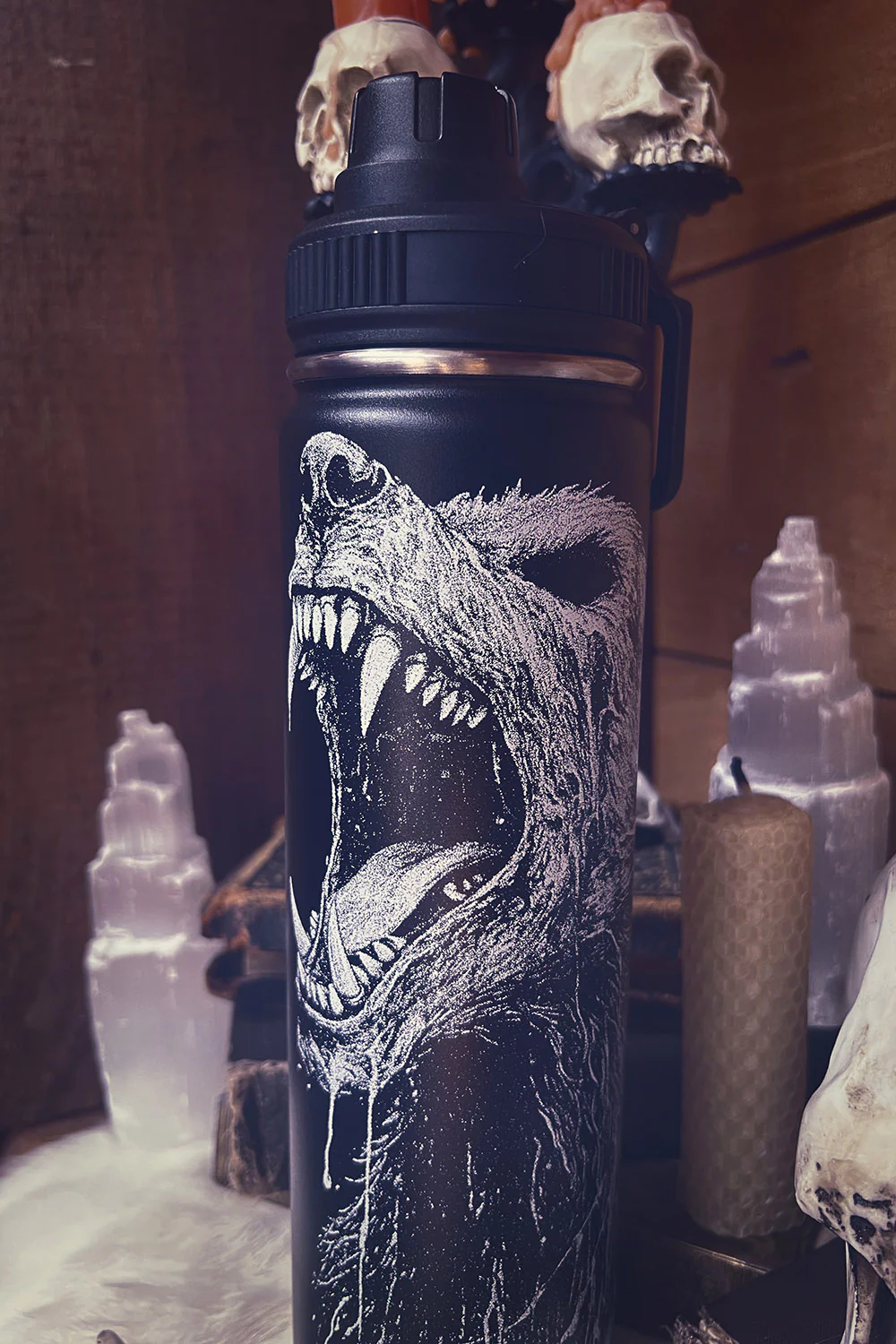 Lycanthrope 24 Oz Water Bottle Tumbler - Image 5