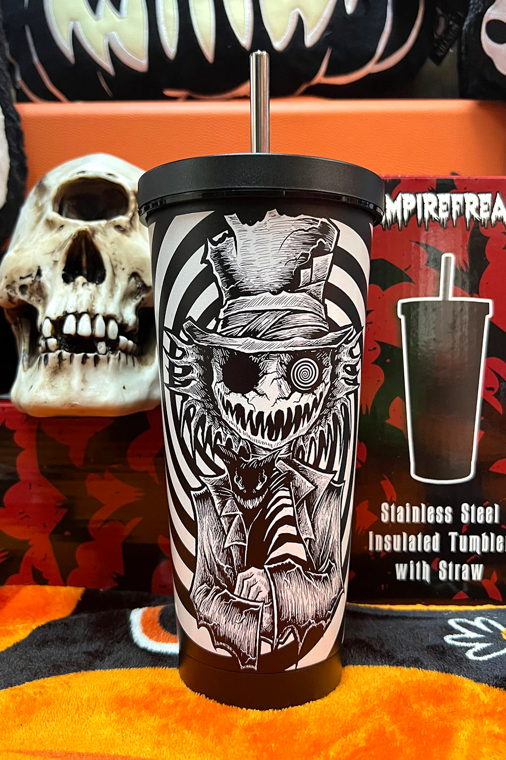 Mad Hatter Cold Brew Tumbler with Straw - Image 8