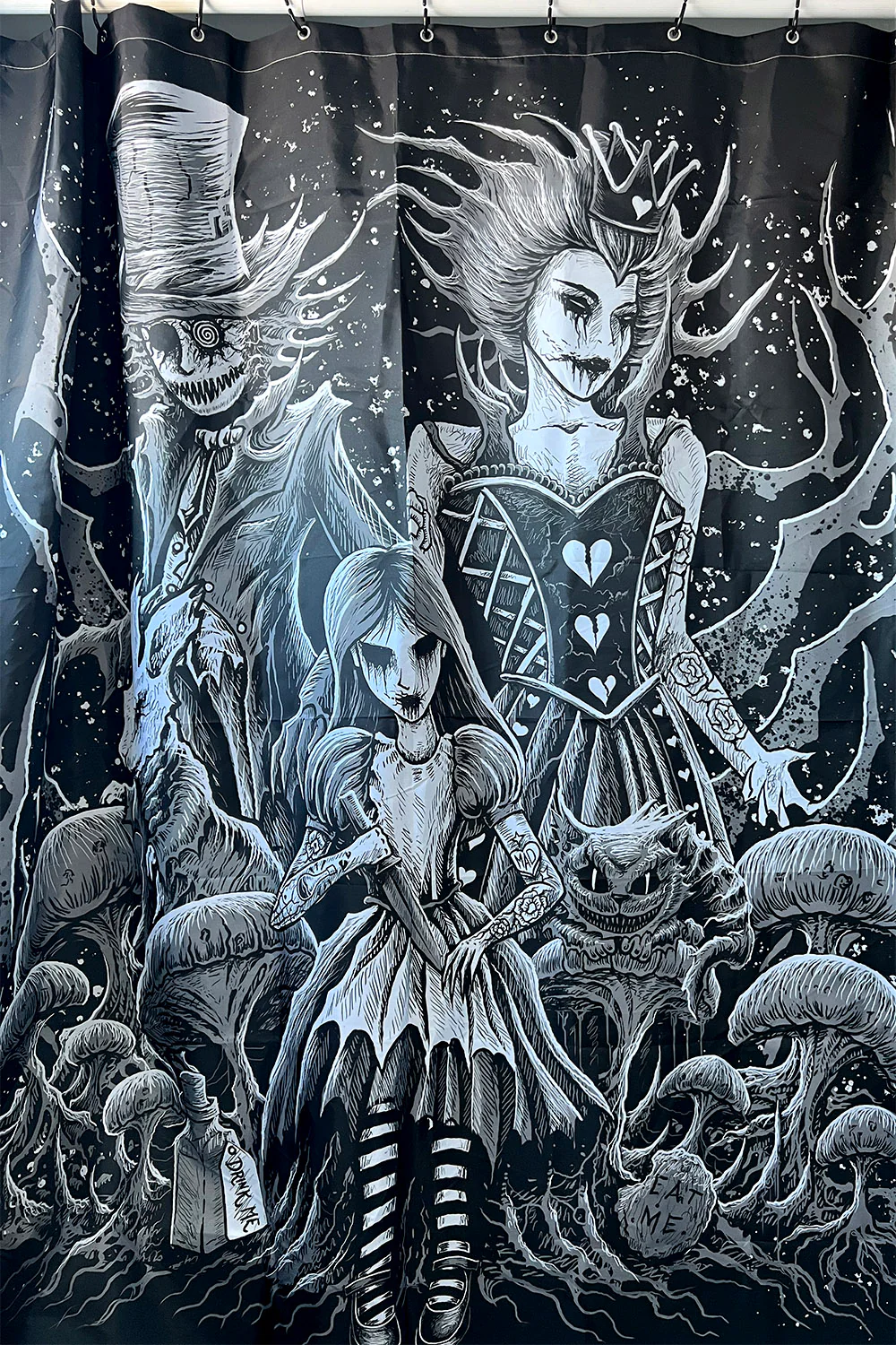 Malice in Wonderland Shower Curtain - Image 3