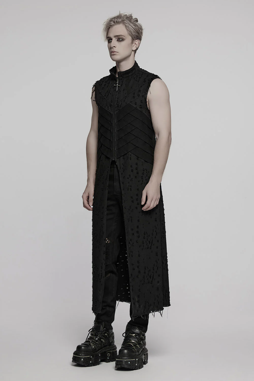 Malware Distressed Trench Coat - Image 4