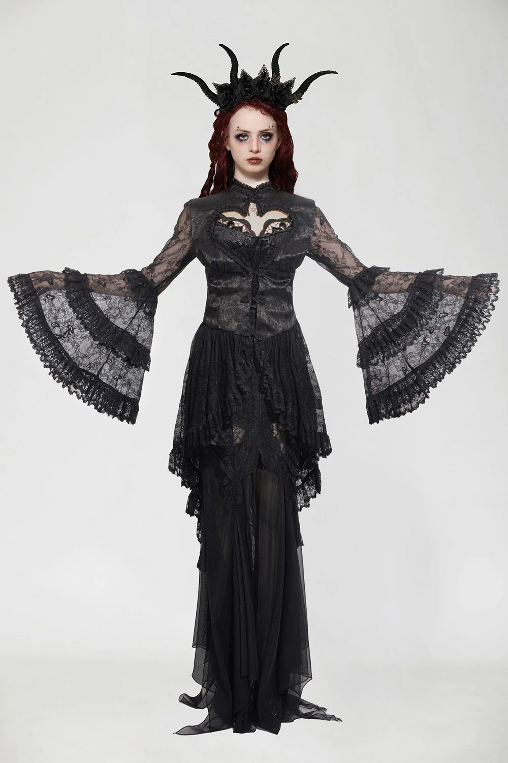 Mary Bloody Mary Gothic Tailcoat Duster - Image 2