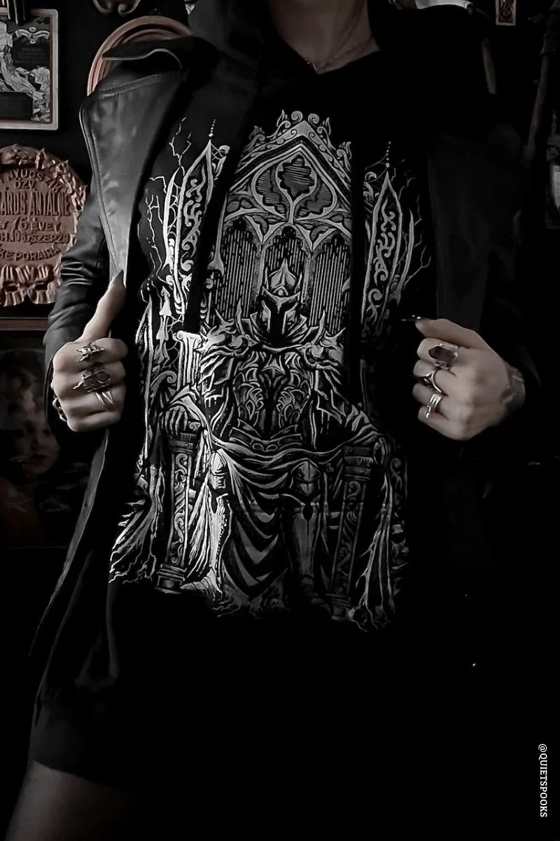 Medieval Knight Hoodie [Metallic Silver]
