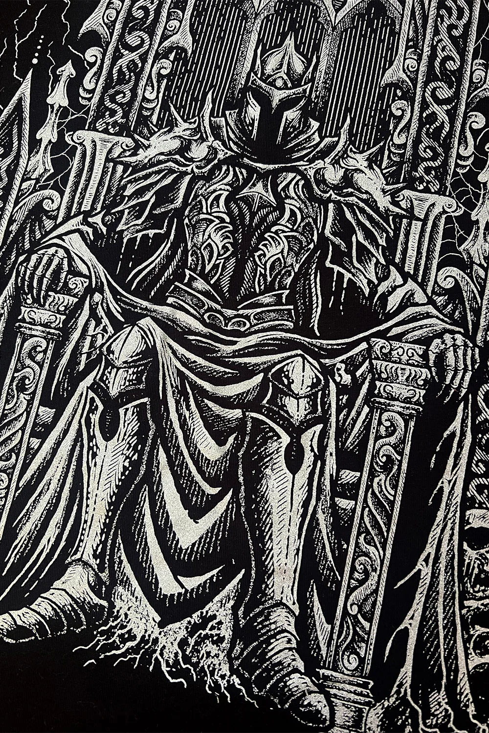 Medieval Knight Hoodie [Metallic Silver] - Image 7