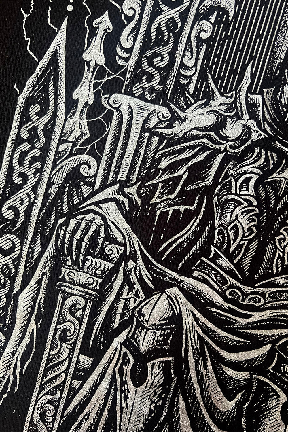 Medieval Knight Hoodie [Metallic Silver] - Image 8