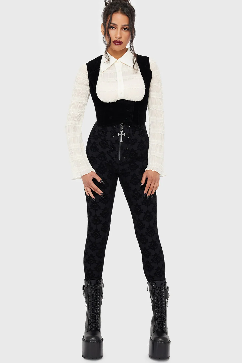 Melisande Skinny Fit Trousers - Image 3
