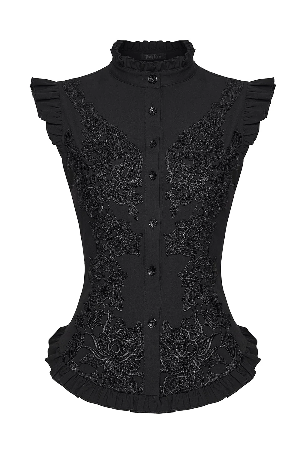 Midnight Garden Ruffled Top - Image 6