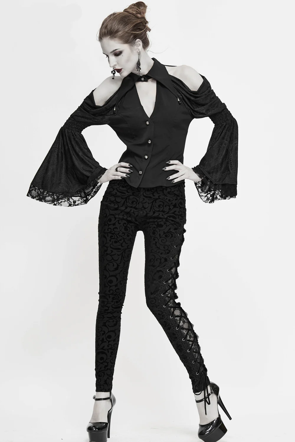Midnight Spell Brocade Pants - Image 3