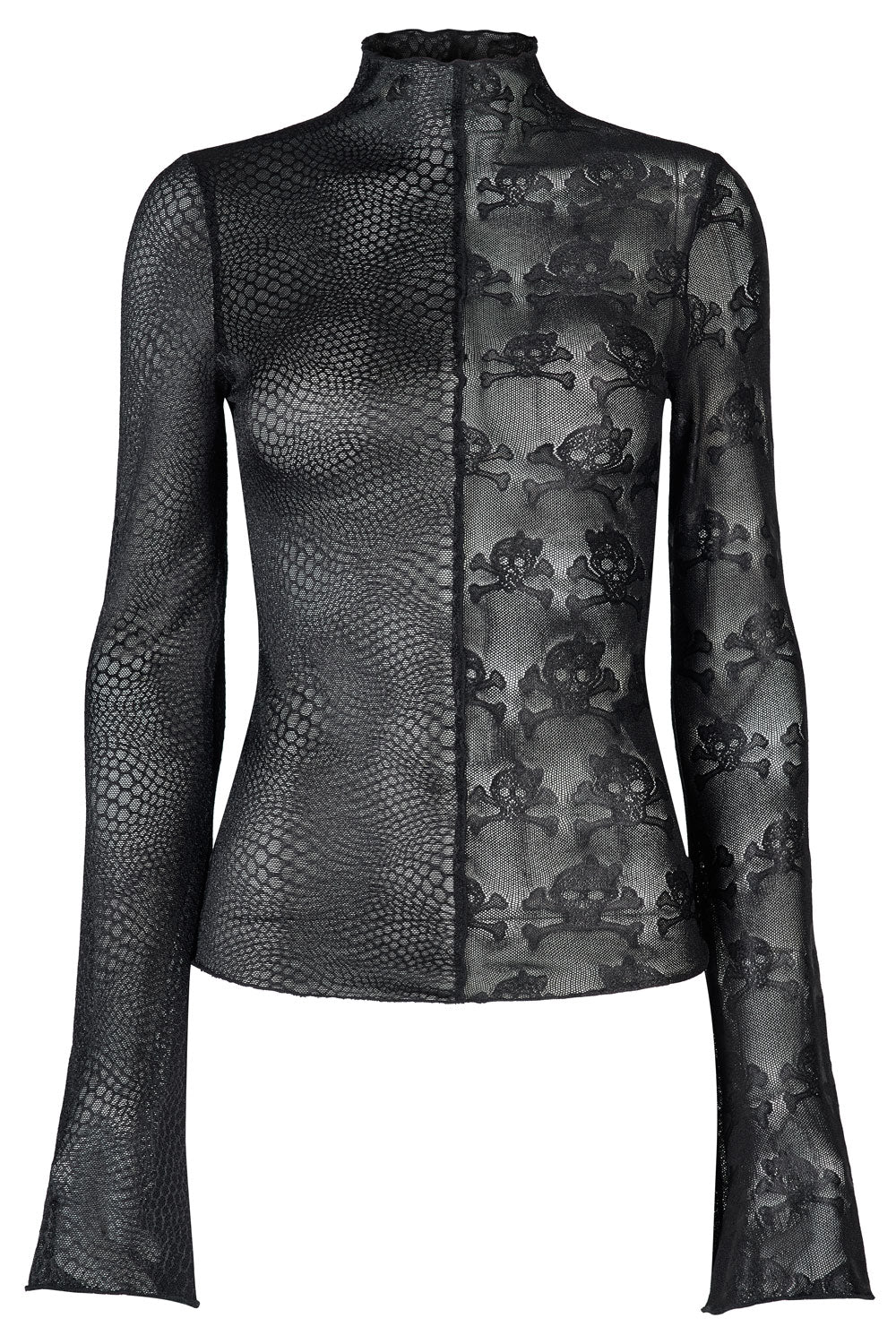 Mismatched Mesh Top [Skull/Snake] - Image 5