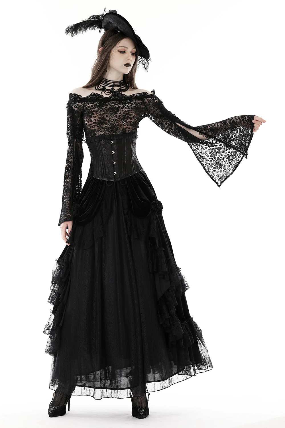 Morbida Mesh Lace Top - Image 3