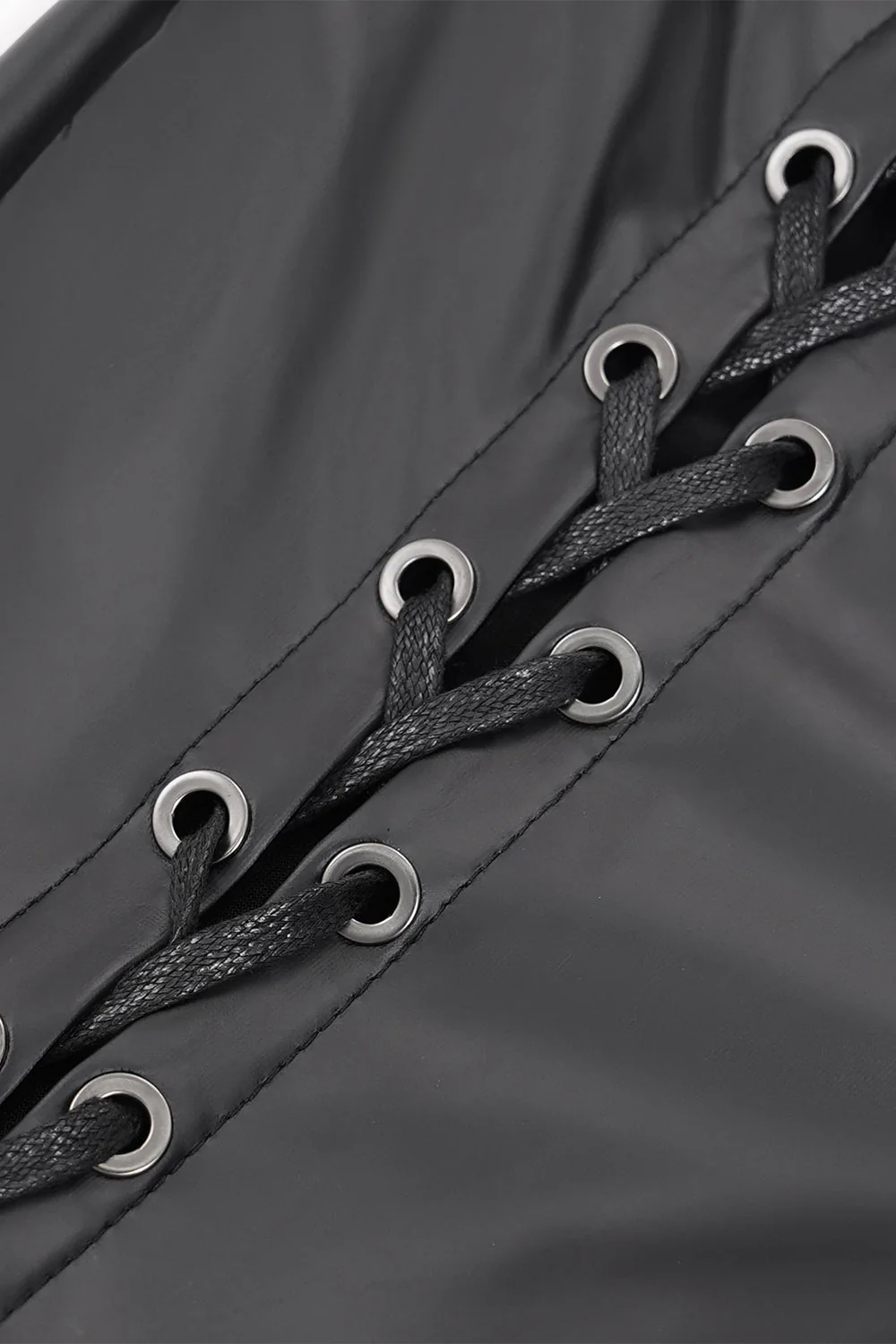 Morose Lace-Up Vegan Leather Pants - Image 10