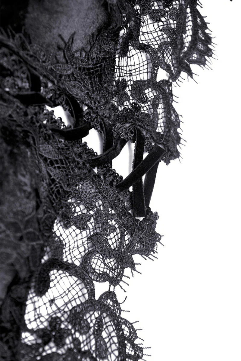Morose Velvet Victorian Maxi Dress - Image 11