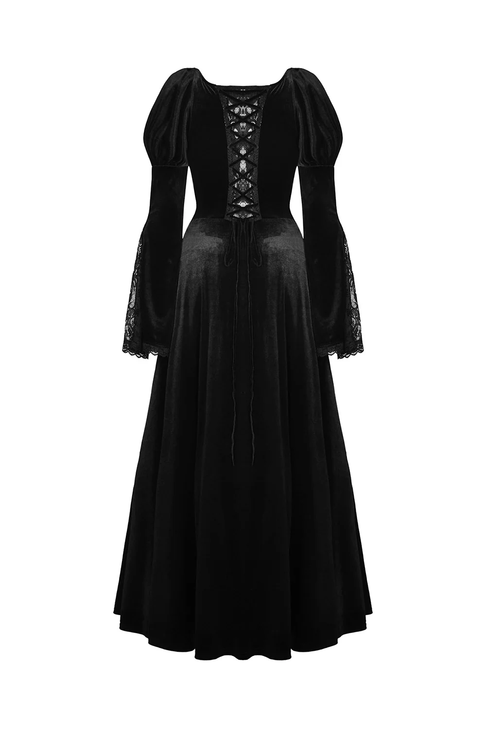 Morose Velvet Victorian Maxi Dress - Image 8