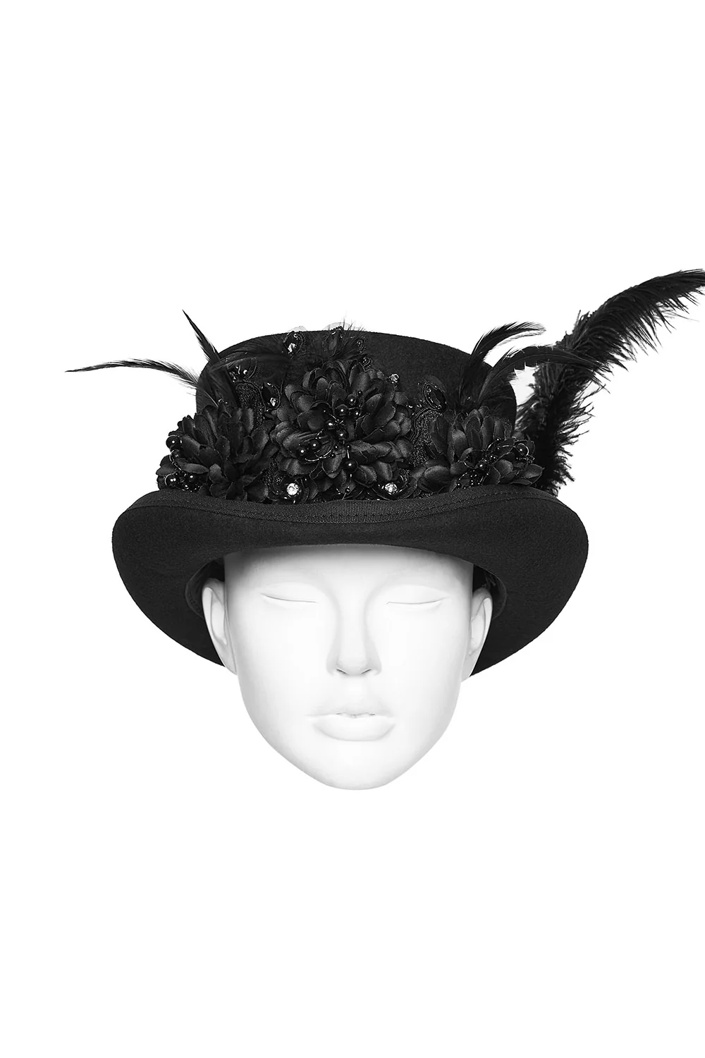 Mourning Bloom Victorian Top Hat - Image 8
