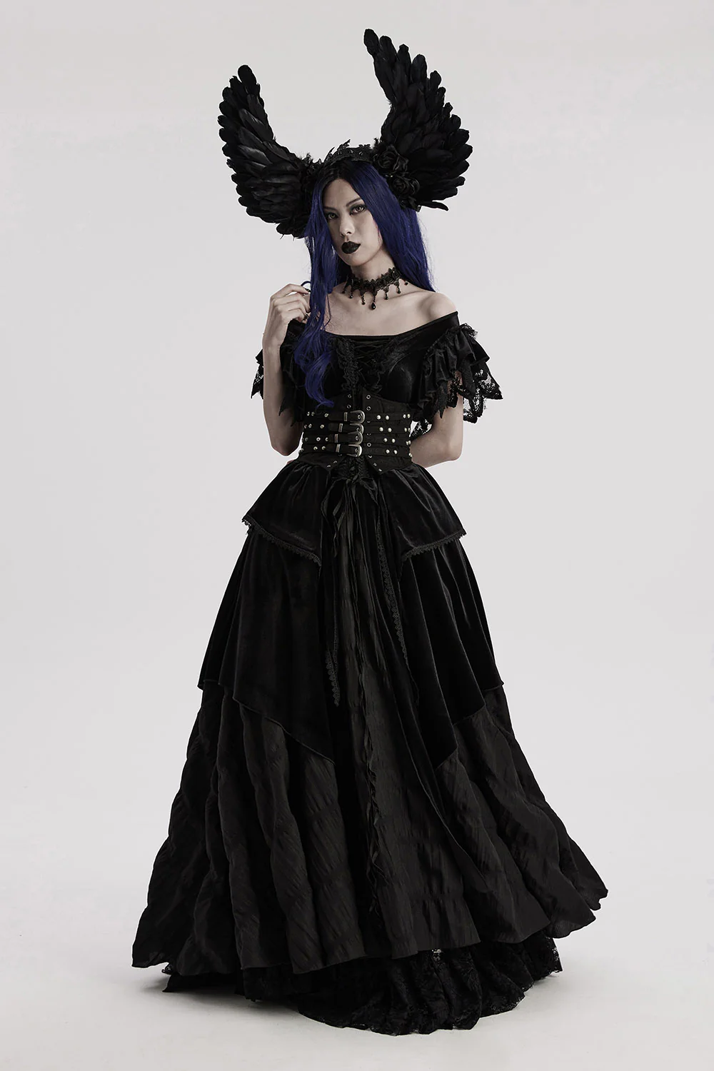 Nevermore Raven Feather Headdress - Image 5