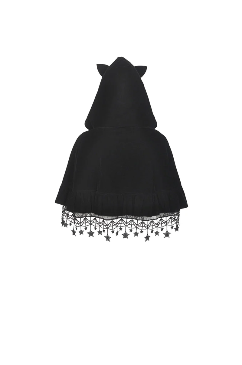 Night Creature Velvet Cat Cape - Image 6