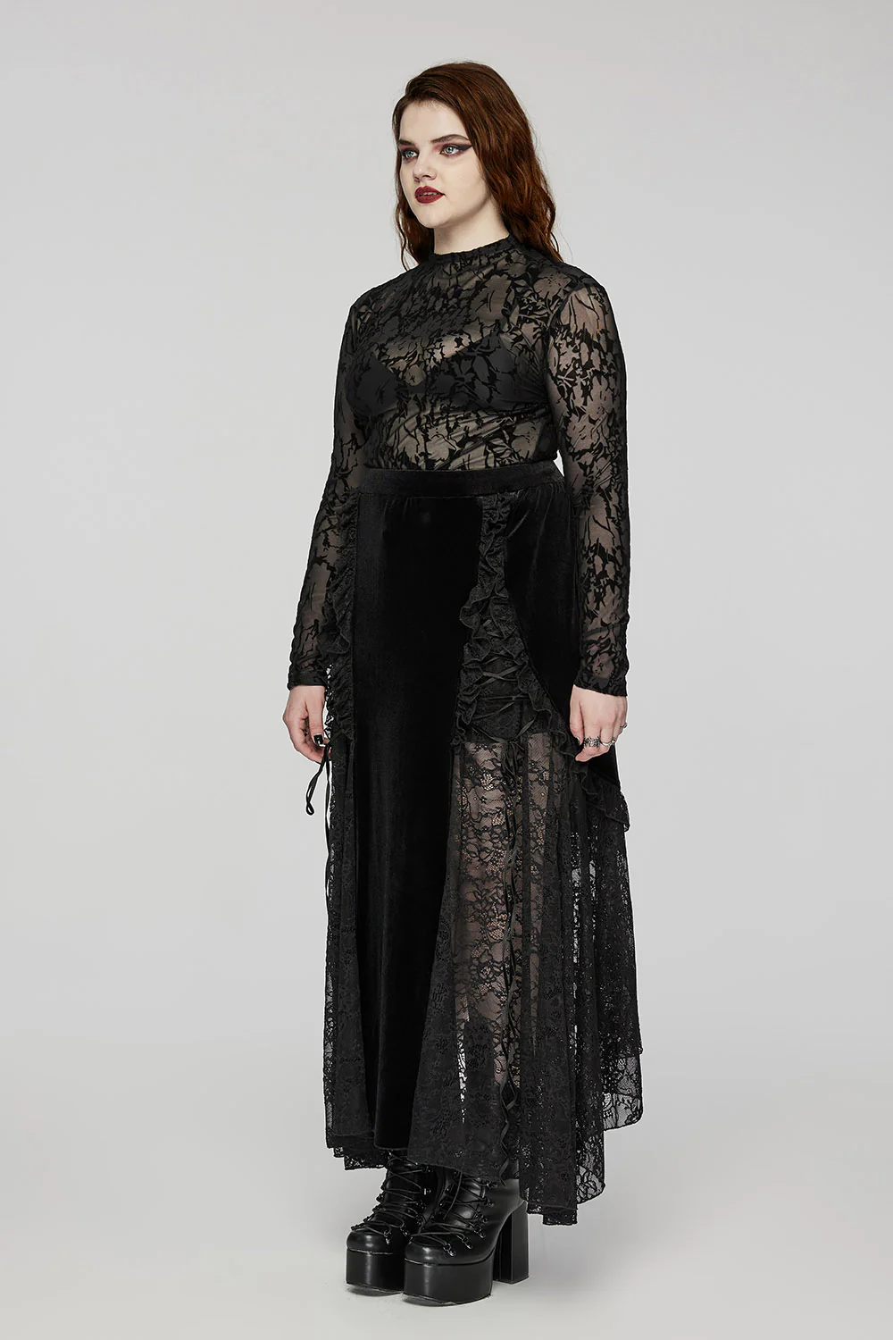 Nightfall Vampire Velvet Skirt - Image 6