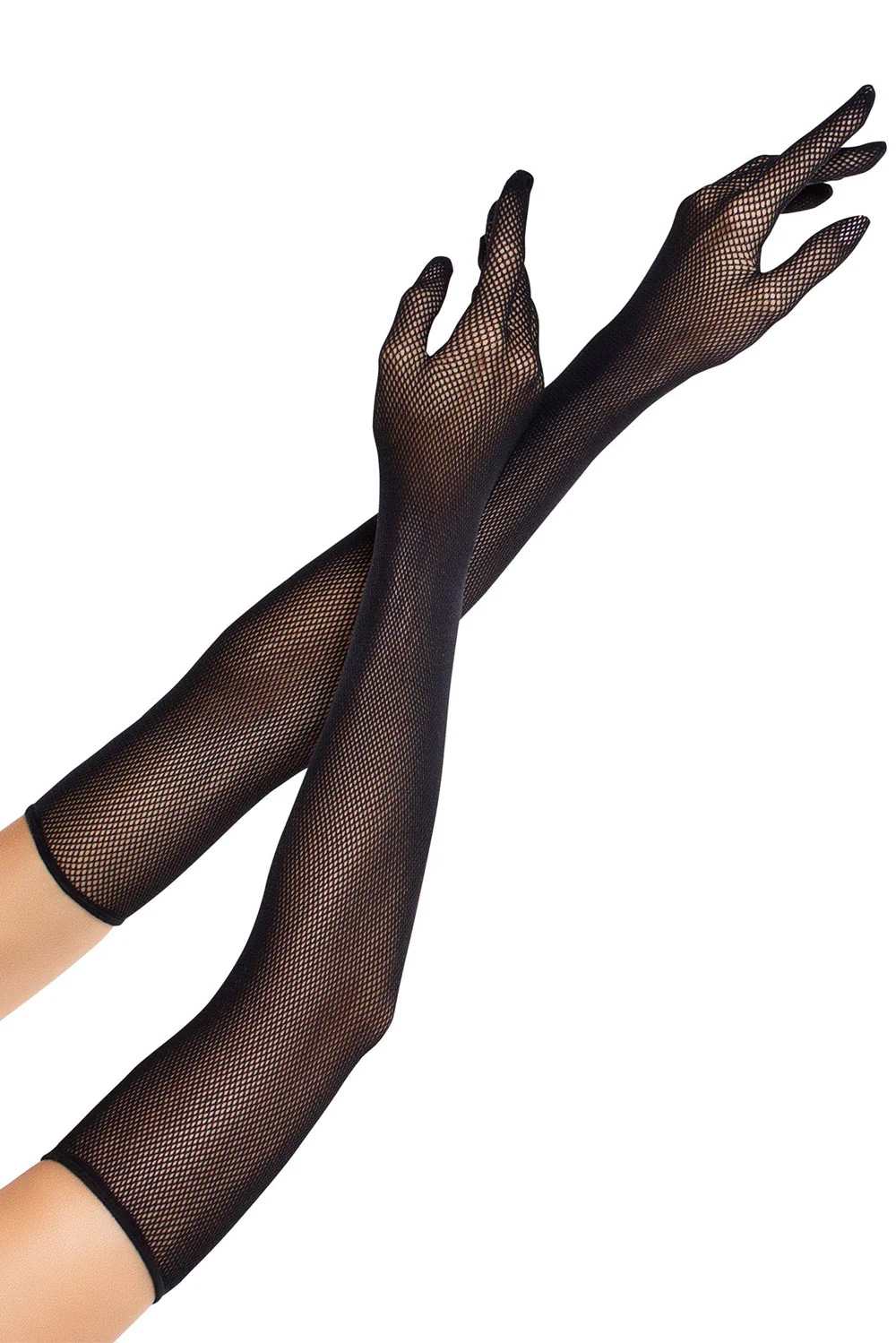 Nightveil Long Fishnet Gloves