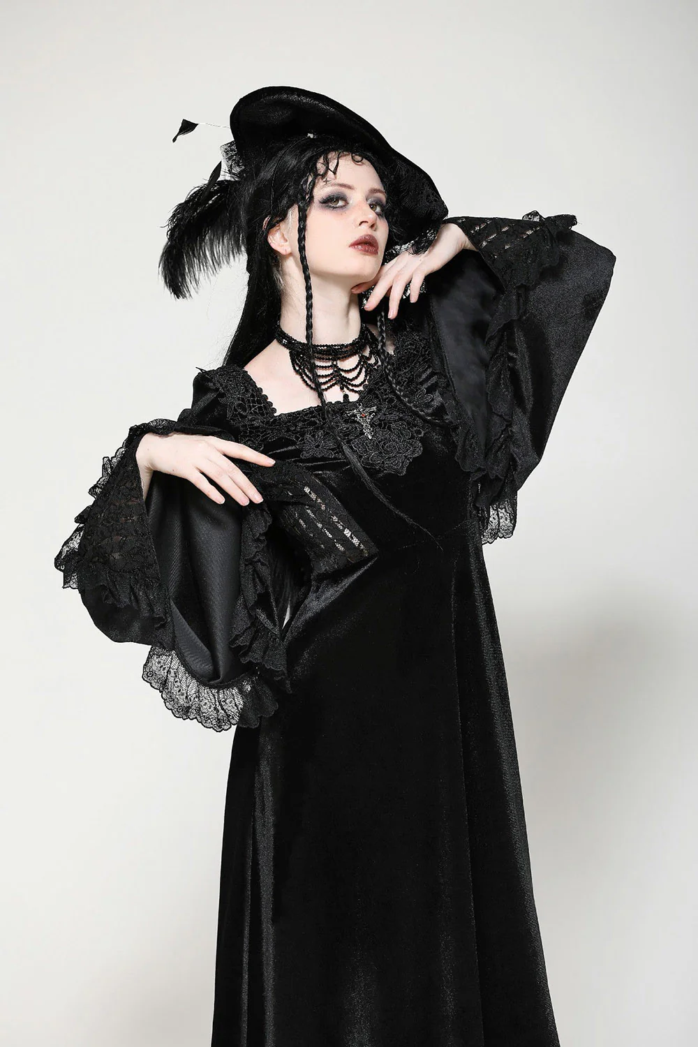 Noctem Velvet Vampire Maxi Dress - Image 2