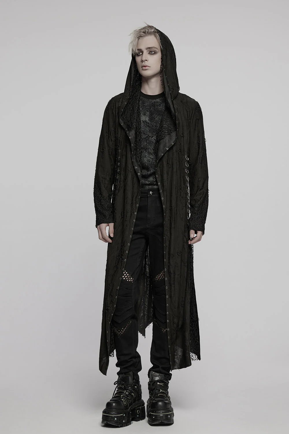 Nocturnis Hooded Gallows Pierced Cloak - Image 3