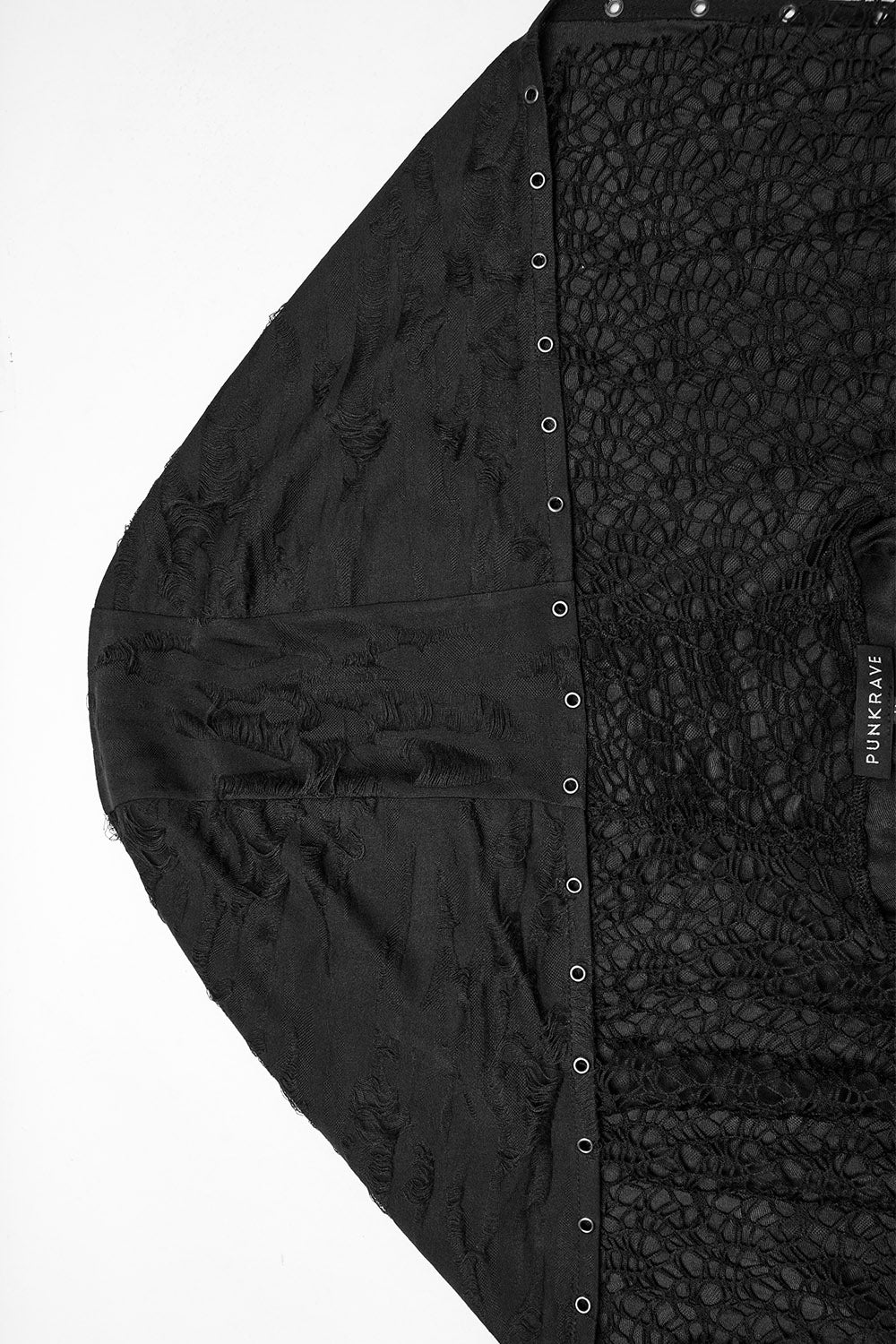 Nocturnis Hooded Gallows Pierced Cloak - Image 9