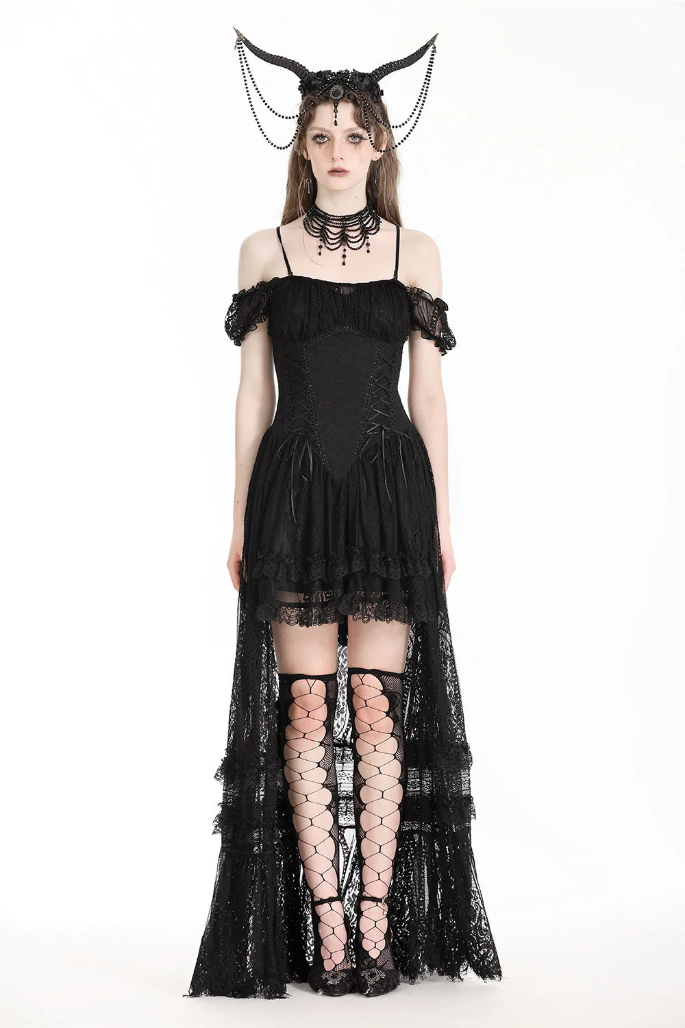 Nordic Witch Gothic Horned Headband - Image 5