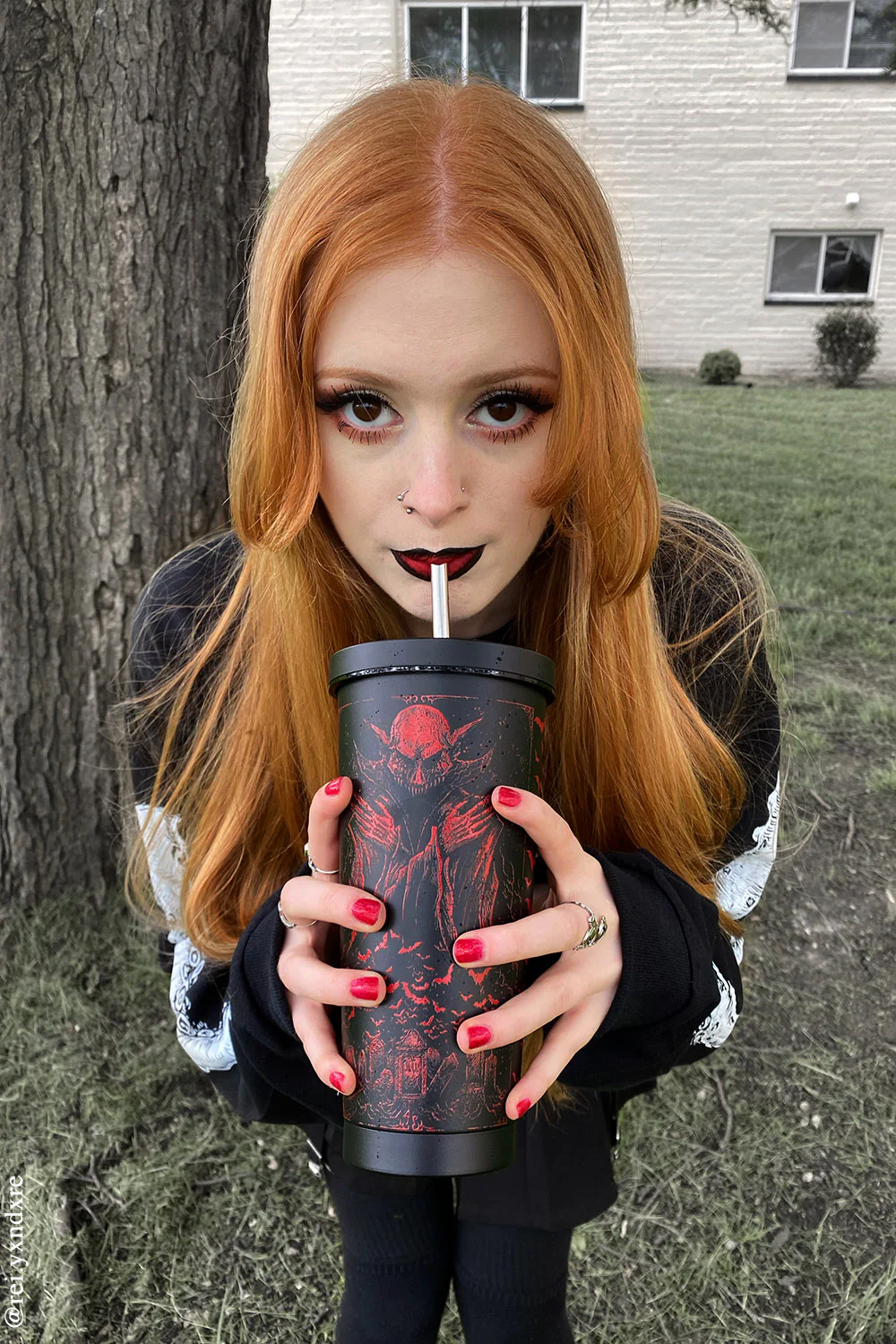 Nosferatu Cold Brew Tumbler with Straw - Image 16