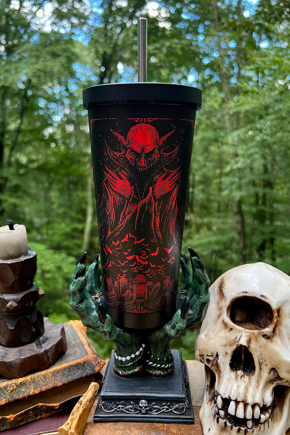 Nosferatu Cold Brew Tumbler with Straw - Image 4