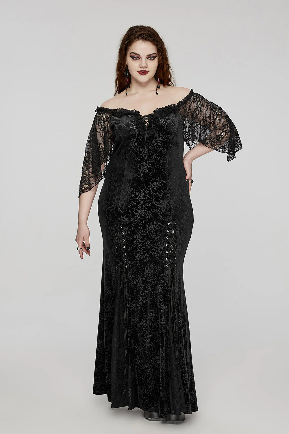 Ophelia Off the Shoulder Lace Dress [Plus Size] - Image 2