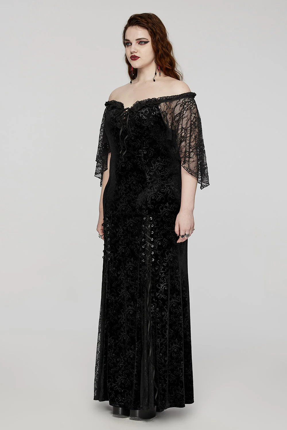 Ophelia Off the Shoulder Lace Dress [Plus Size] - Image 4