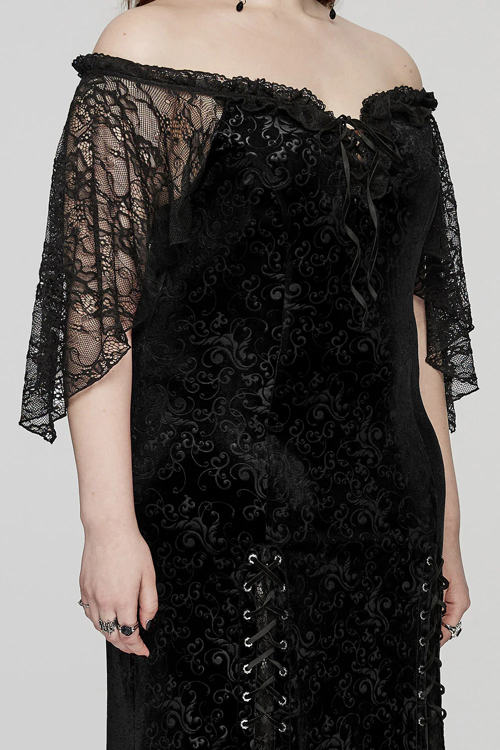 Ophelia Off the Shoulder Lace Dress [Plus Size] - Image 6