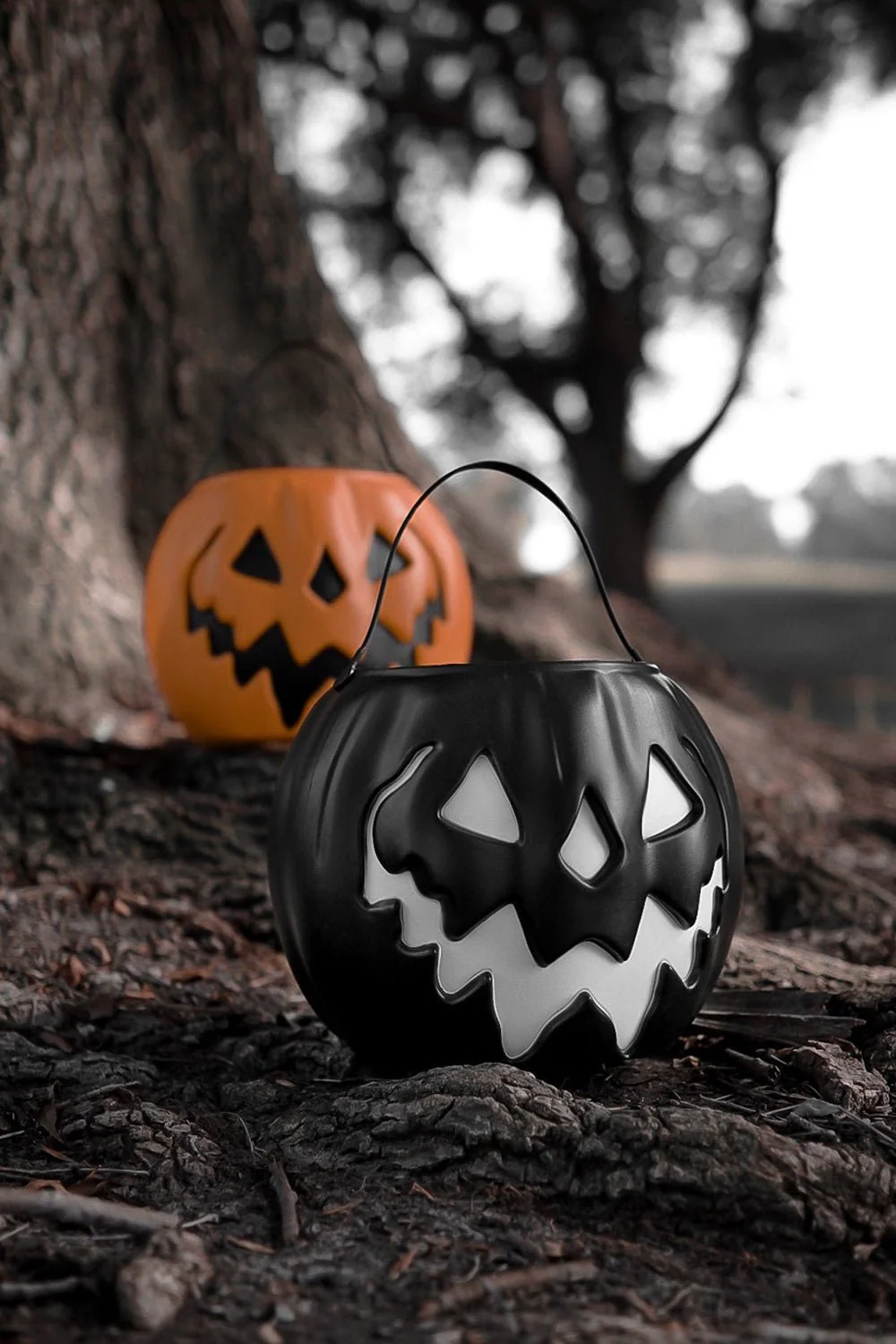 Orange Haunted Hallows Pumpkin Pail [Vintage Grunge Edition] - Image 11