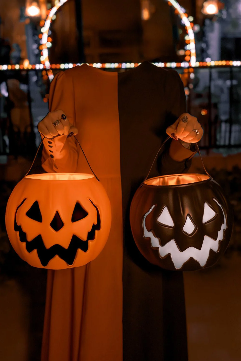 Orange Haunted Hallows Pumpkin Pail [Vintage Grunge Edition] - Image 5