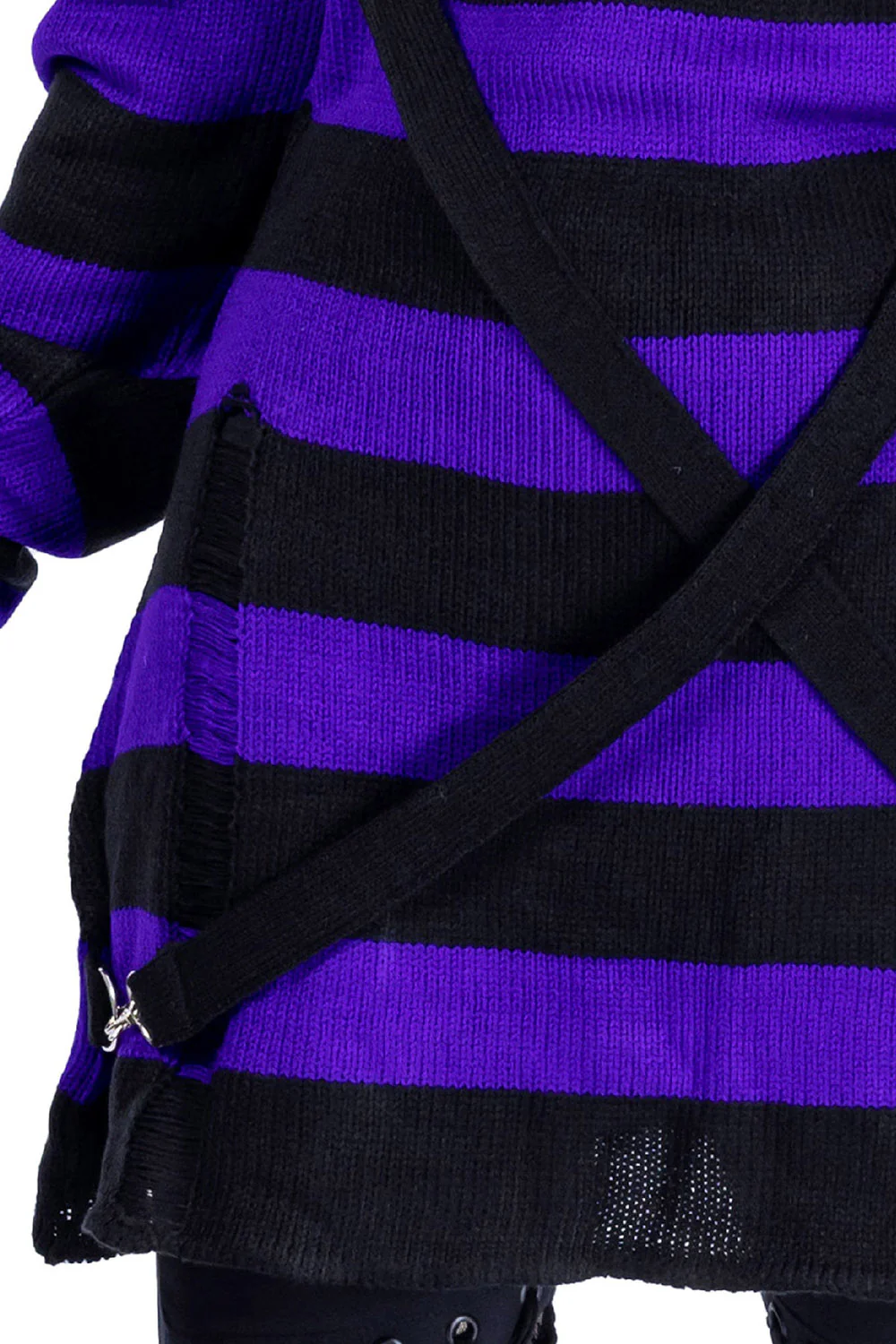 Oriana Jumper Sweater [Black/Purple] - Image 4